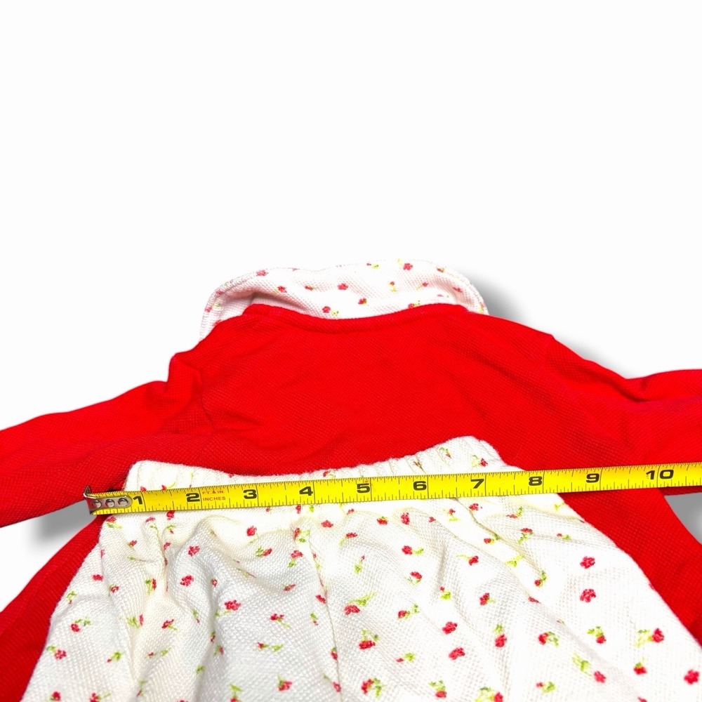 vintage winnie the pooh baby Girl Set Sweater Pants 3-6 Month red Embroidered - Picture 5 of 5